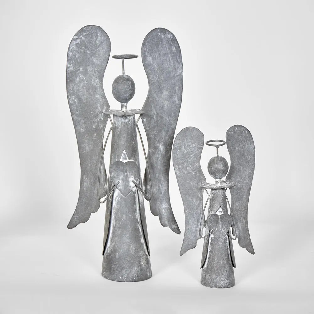 Parisa Angel Tarnish Christmas Decor - Set of 2