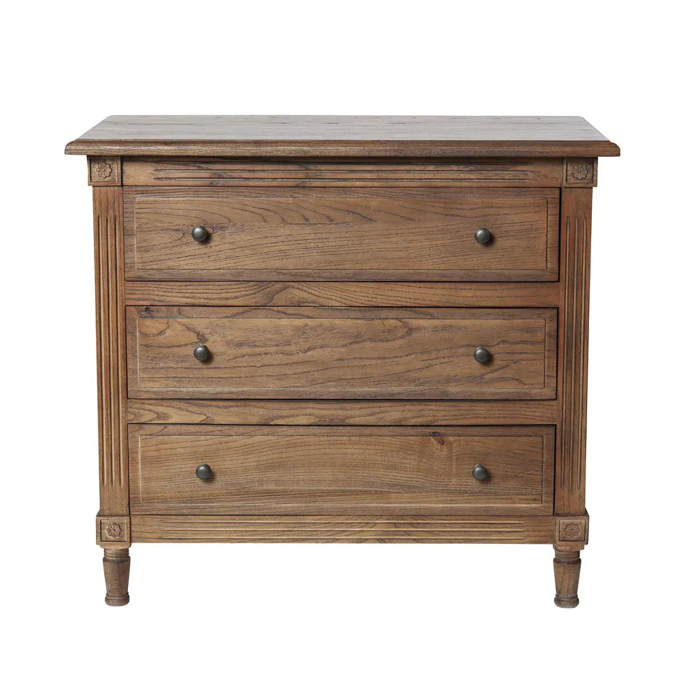 York Chest of Drawers Solid Wood - Natural