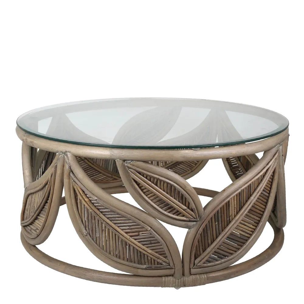 Seville Rattan Leaf Coffee Table