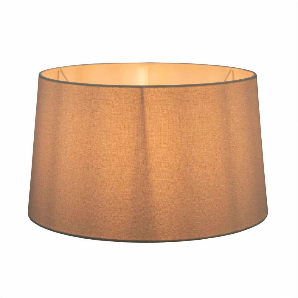 Linen Drum Lamp Shade XL - Ivory