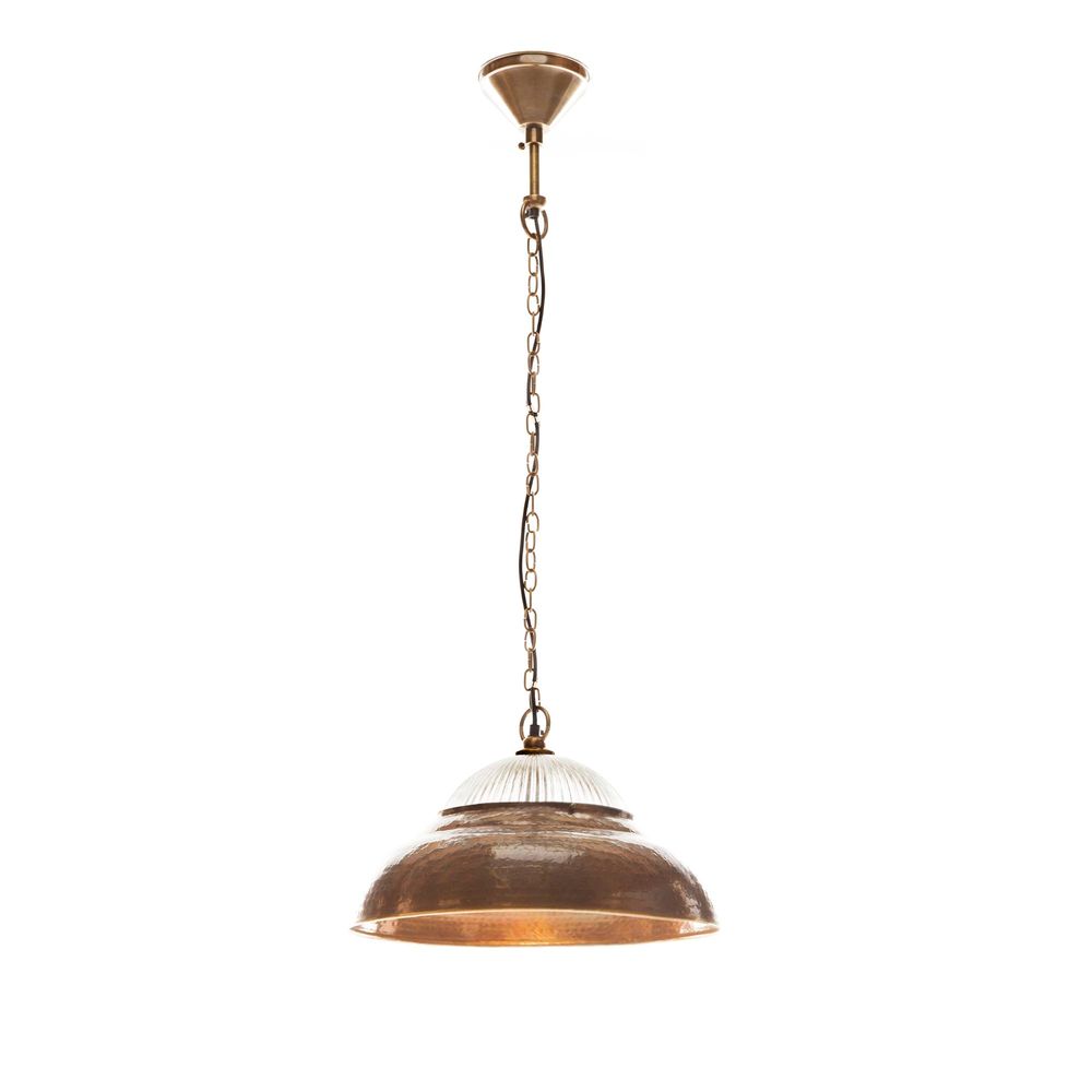 Atrium Hanging Lamp - Antique Brass