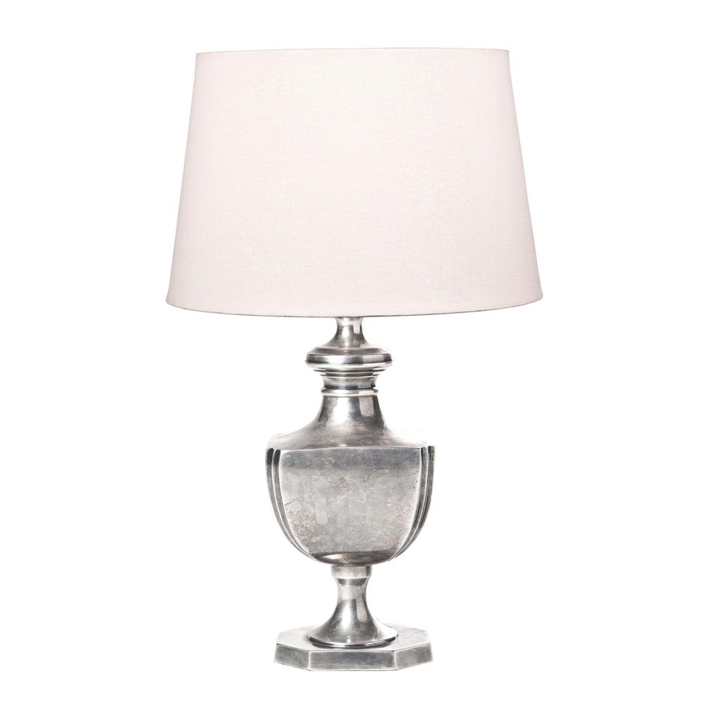 Albany Table Lamp Base - Antique Silver