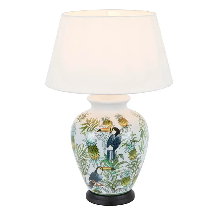 Saigon Ceramic Table Lamp - Green