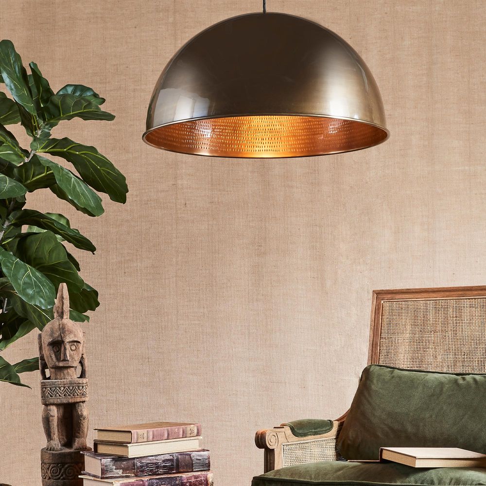 Alfresco Dome Ceiling Pendant - Bronze