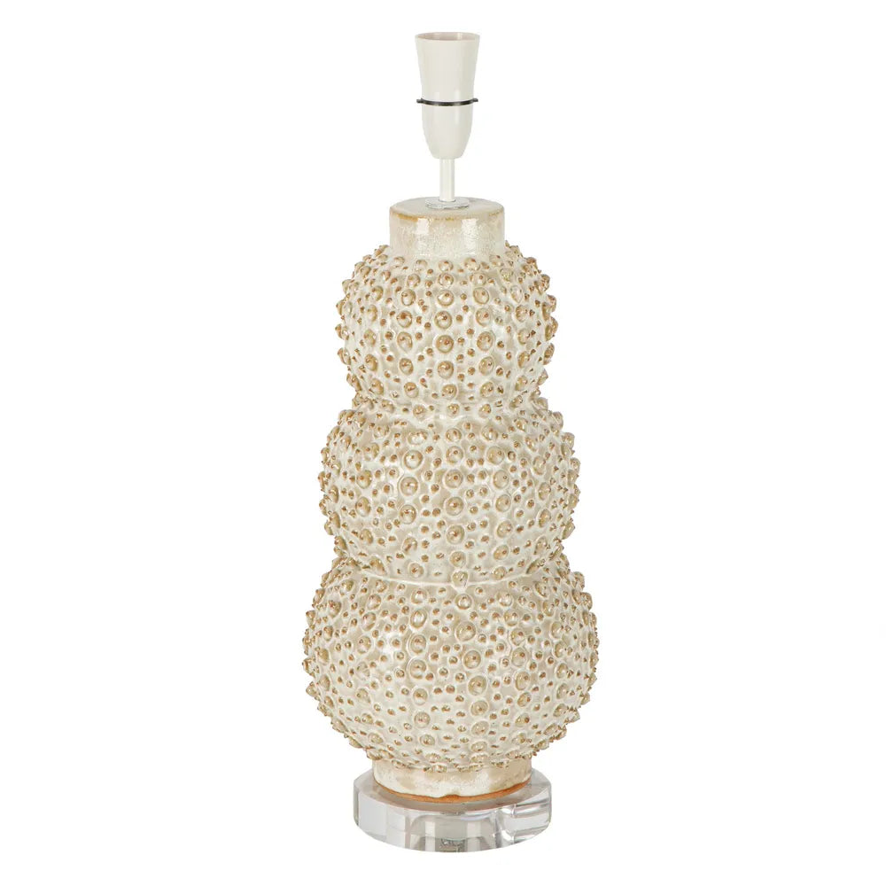 Sea Urchins Ceramic Table Lamp Base - Cream