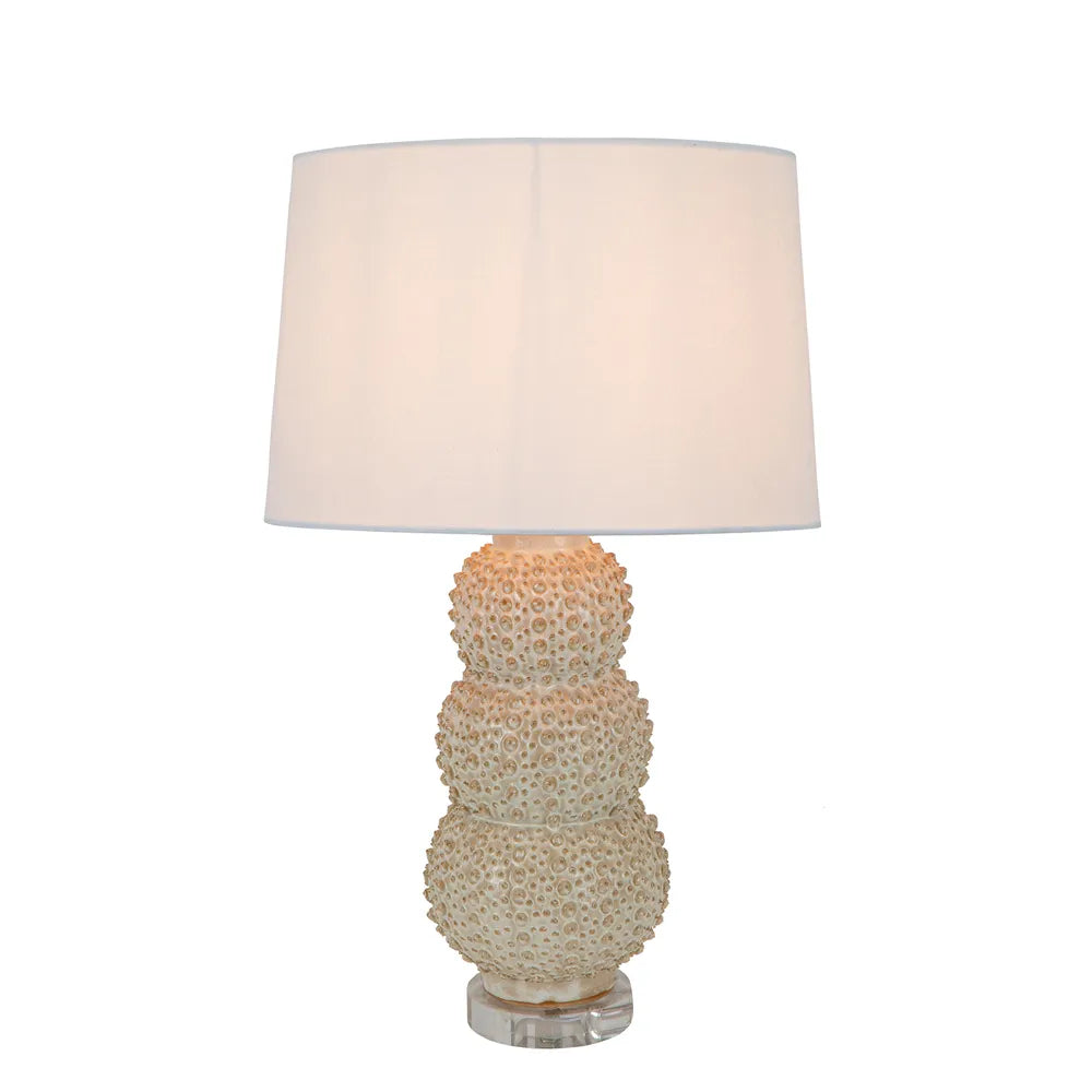 Sea Urchins Ceramic Table Lamp Base - Cream