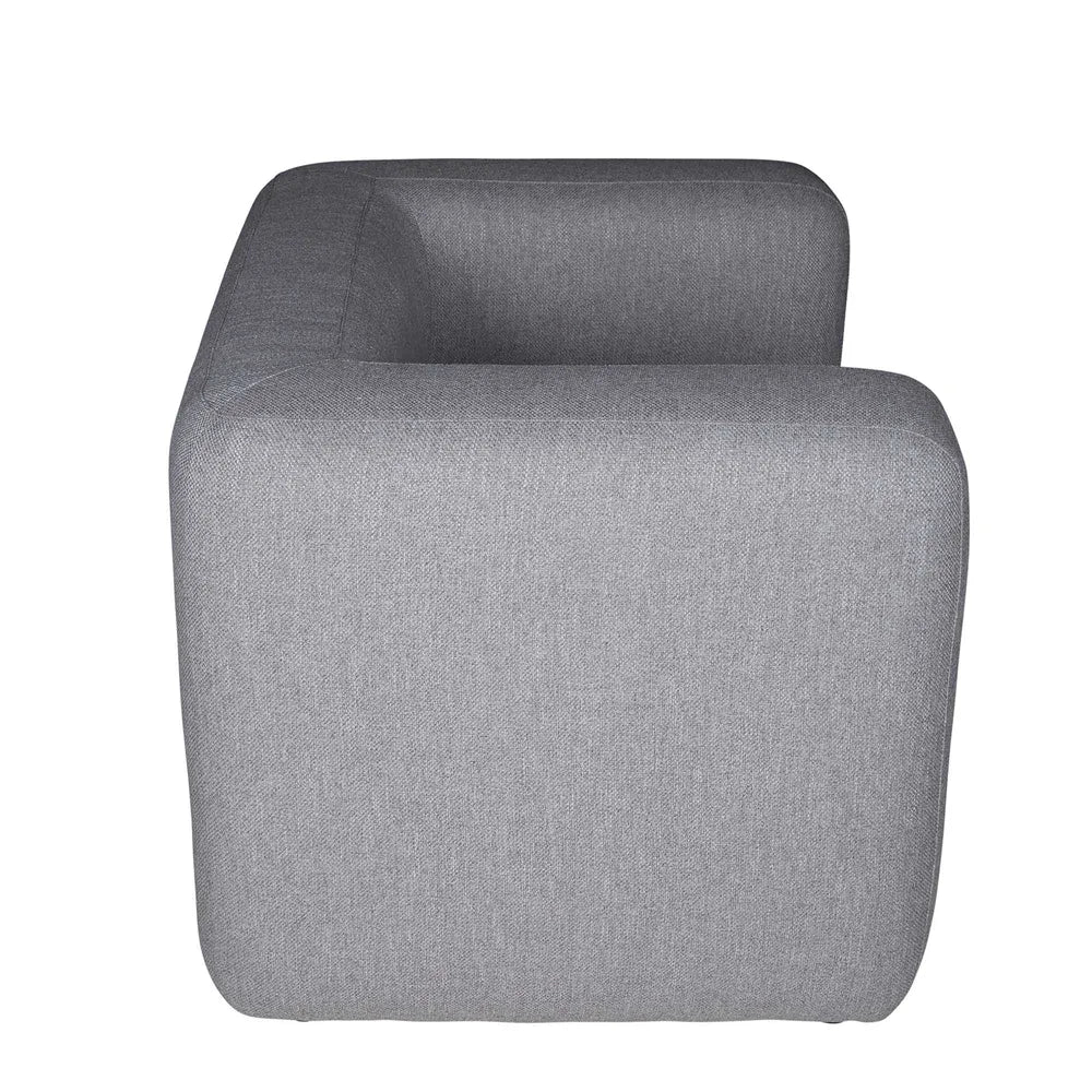 Reyne Upholstered Fabric Armchair - Grey