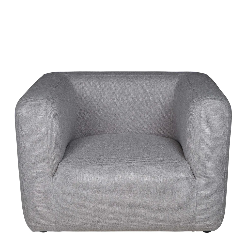 Reyne Upholstered Fabric Armchair - Grey