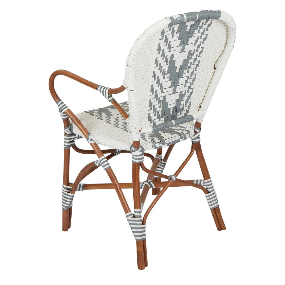 Mattise Rattan Synthetic Weave Outdoor Chair - Grey