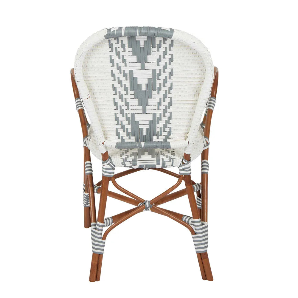 Mattise Rattan Synthetic Weave Outdoor Chair - Grey