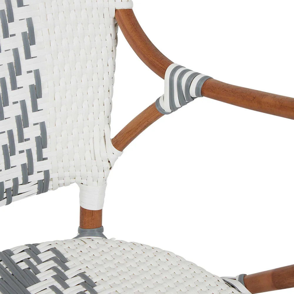 Mattise Rattan Synthetic Weave Outdoor Chair - Grey