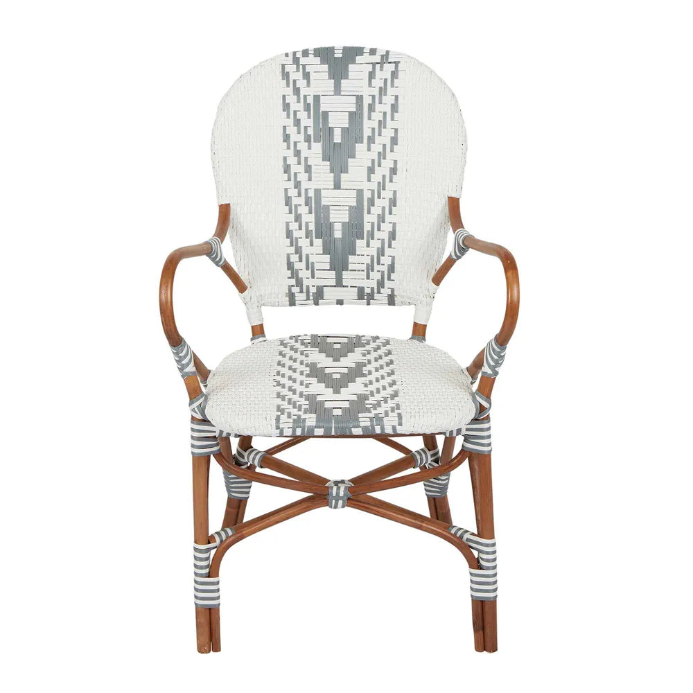 Mattise Rattan Synthetic Weave Outdoor Chair - Grey