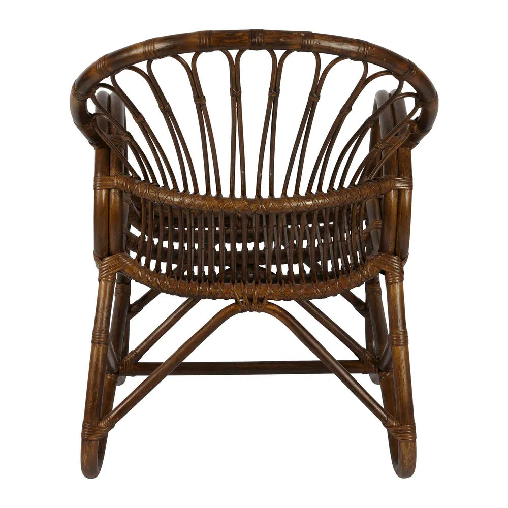 Alabama Rattan Chair with Cushions - Dark Antique