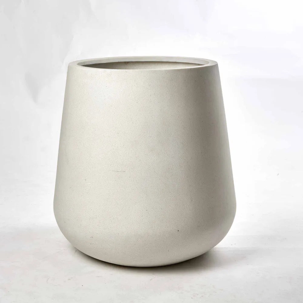 Tran Fiberstone Planter Set of 2 - Cream Terrazzo