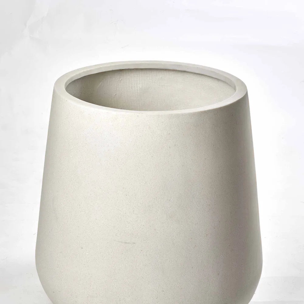 Tran Fiberstone Planter Set of 2 - Cream Terrazzo