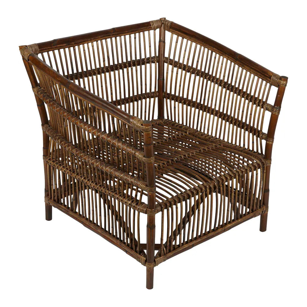 Alabama Rattan Armchair - Dark Antique