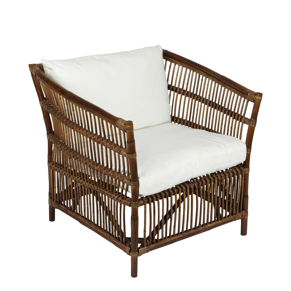 Alabama Rattan Armchair - Dark Antique