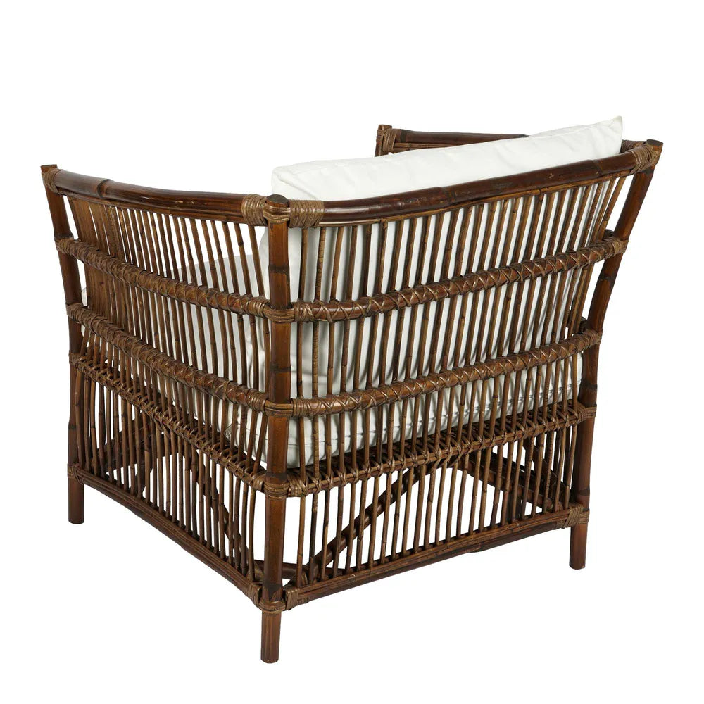 Alabama Rattan Armchair - Dark Antique