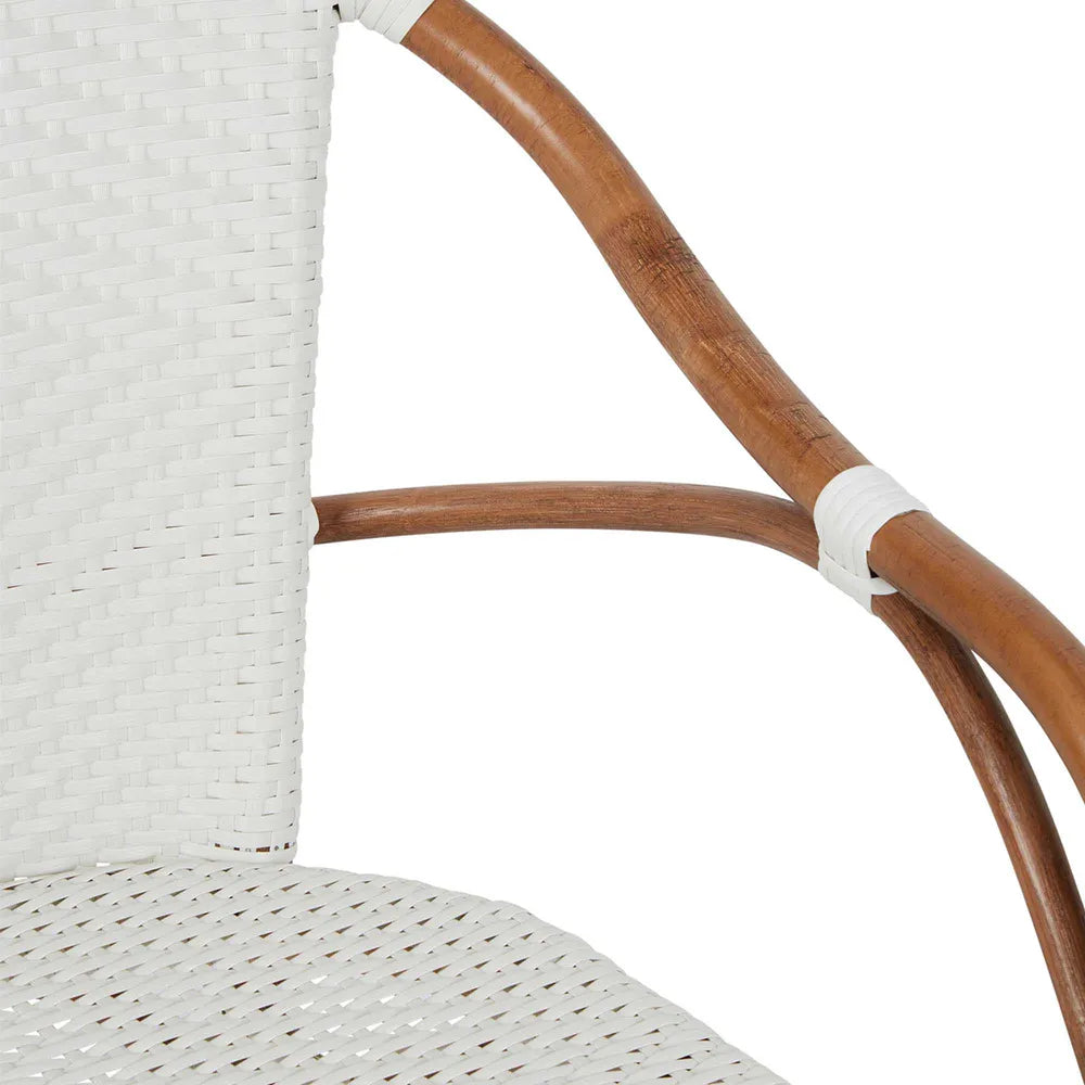 Harlow Rattan Chair - White