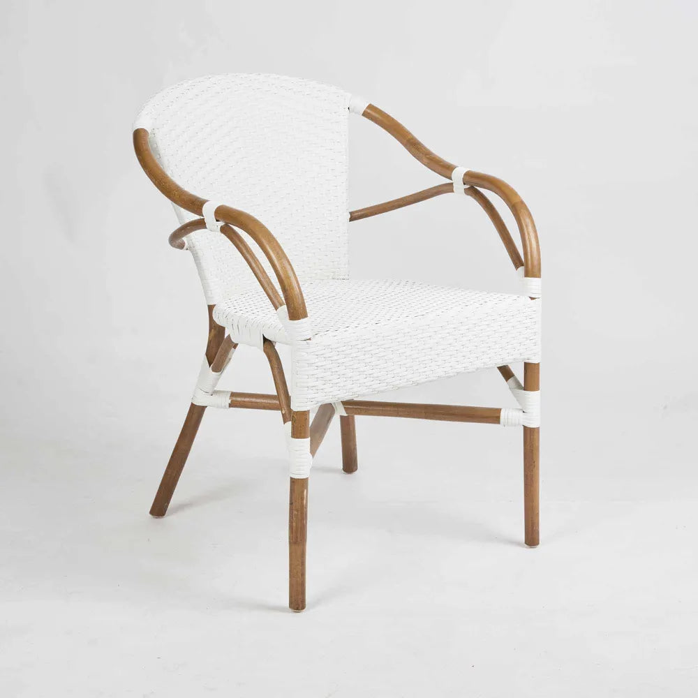 Harlow Rattan Chair - White