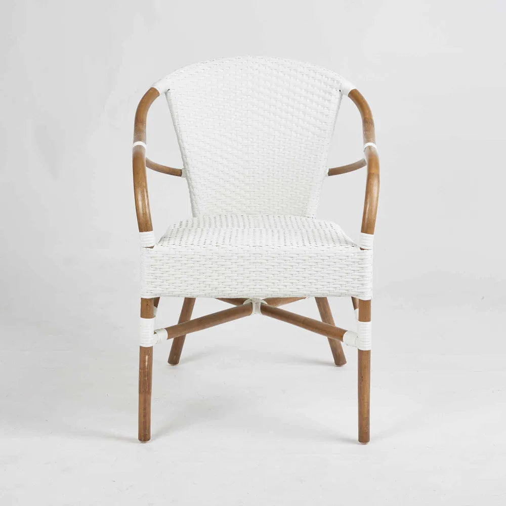 Harlow Rattan Chair - White