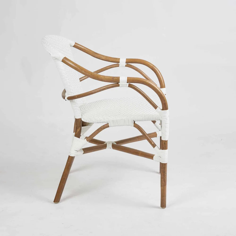 Harlow Rattan Chair - White