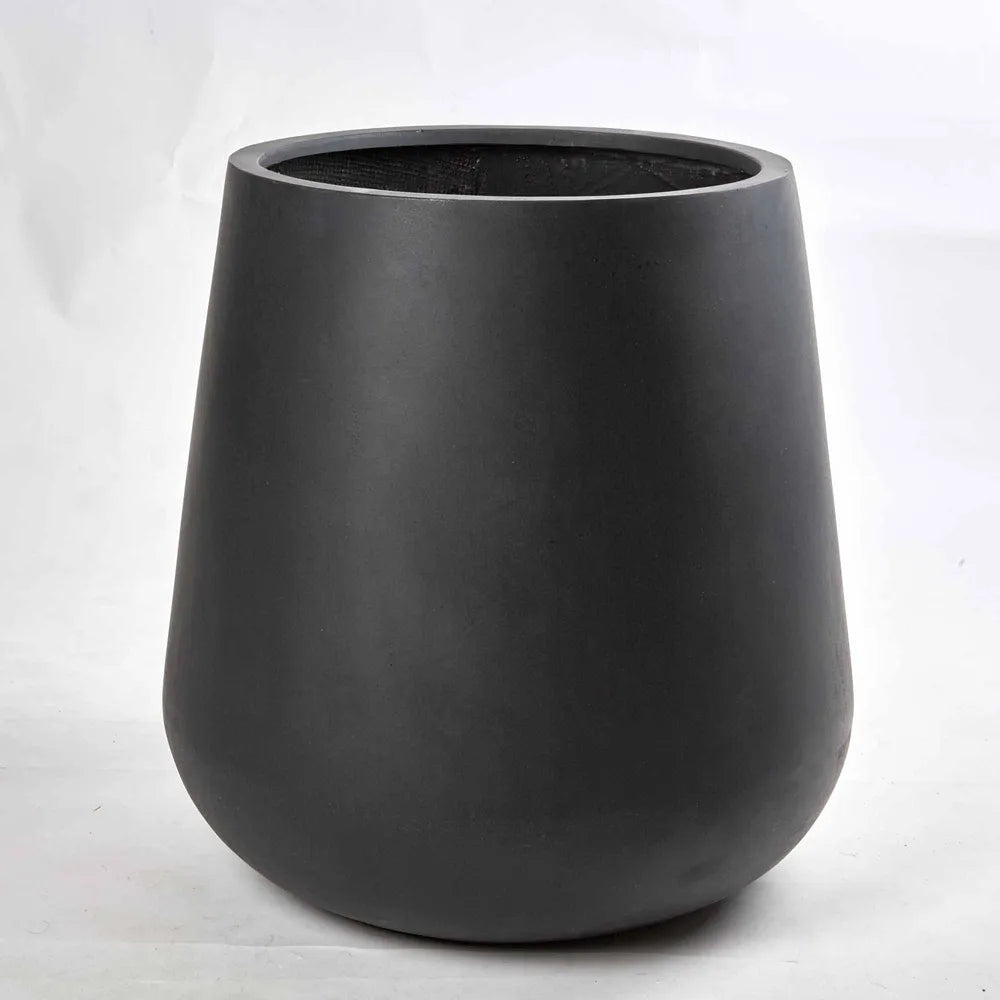 Tran Fiberstone Planter Set of 2 - Black