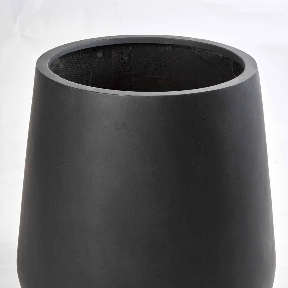 Tran Fiberstone Planter Set of 2 - Black