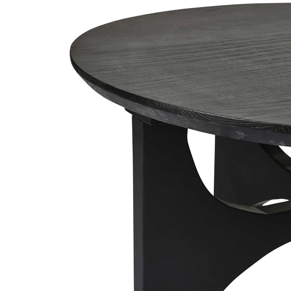 Zala Elm Coffee Table - Black