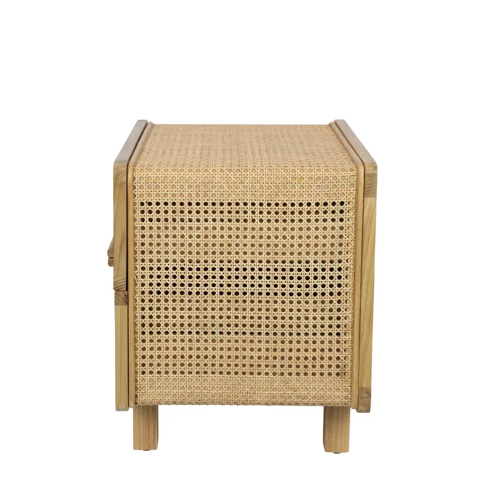 Hayme Bedside Table Sungkai Wood - Natural