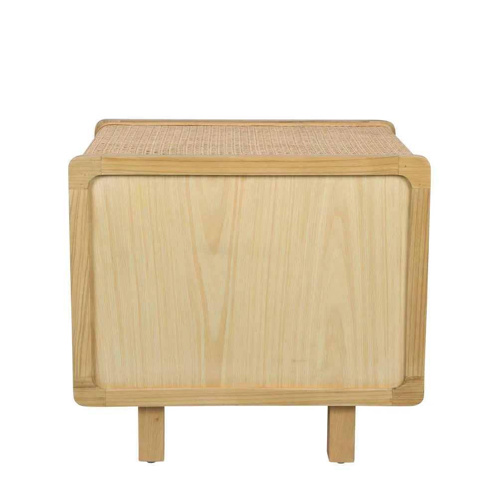 Hayme Bedside Table Sungkai Wood - Natural