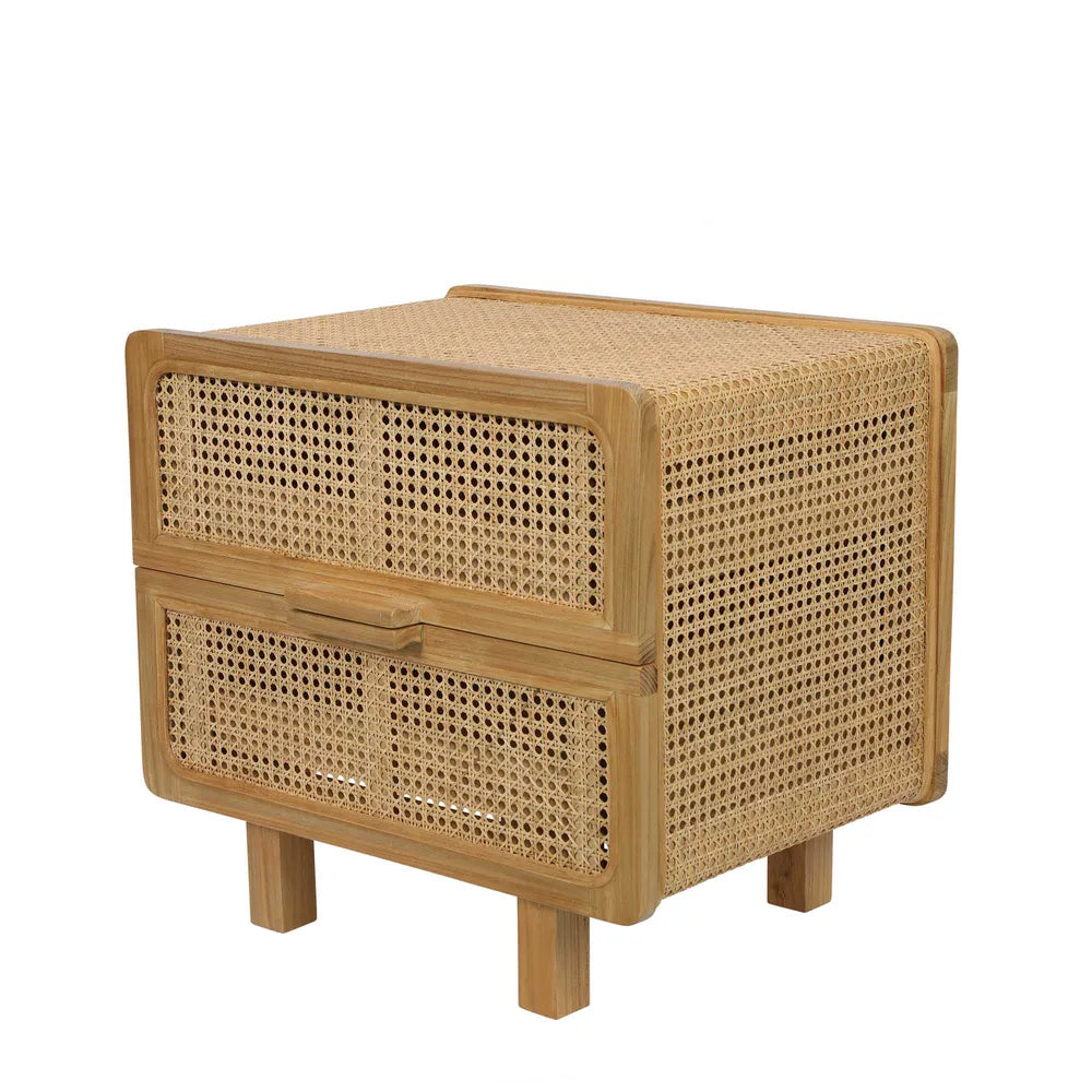 Hayme Bedside Table Sungkai Wood - Natural