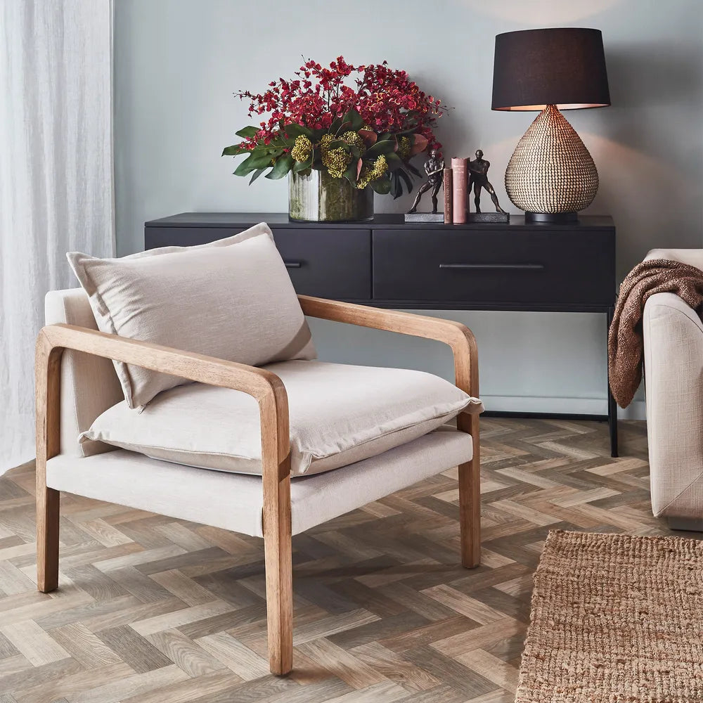 Coolum Fabric Armchair - Natural