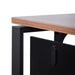 1.6m Single Seater Walnut Office Desk - Black Legs - image 10