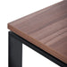 1.6m Single Seater Walnut Office Desk - Black Legs - image 5