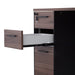 1.6m Single Seater Walnut Office Desk - Black Legs - image 8