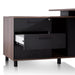 1.8m Executive Desk Left Return with Black Legs - Walnut - image 10