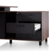 1.8m Executive Desk Right Return with Black Legs - Walnut - image 10