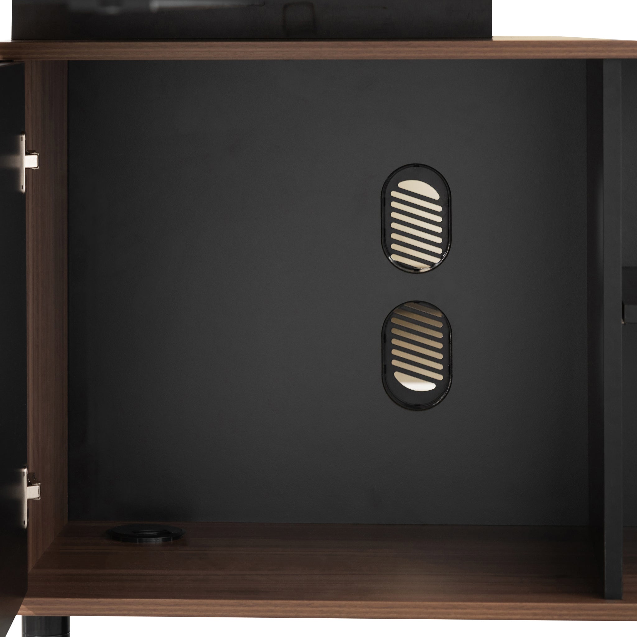 1.8m Executive Desk Right Return with Black Legs - Walnut - image 8