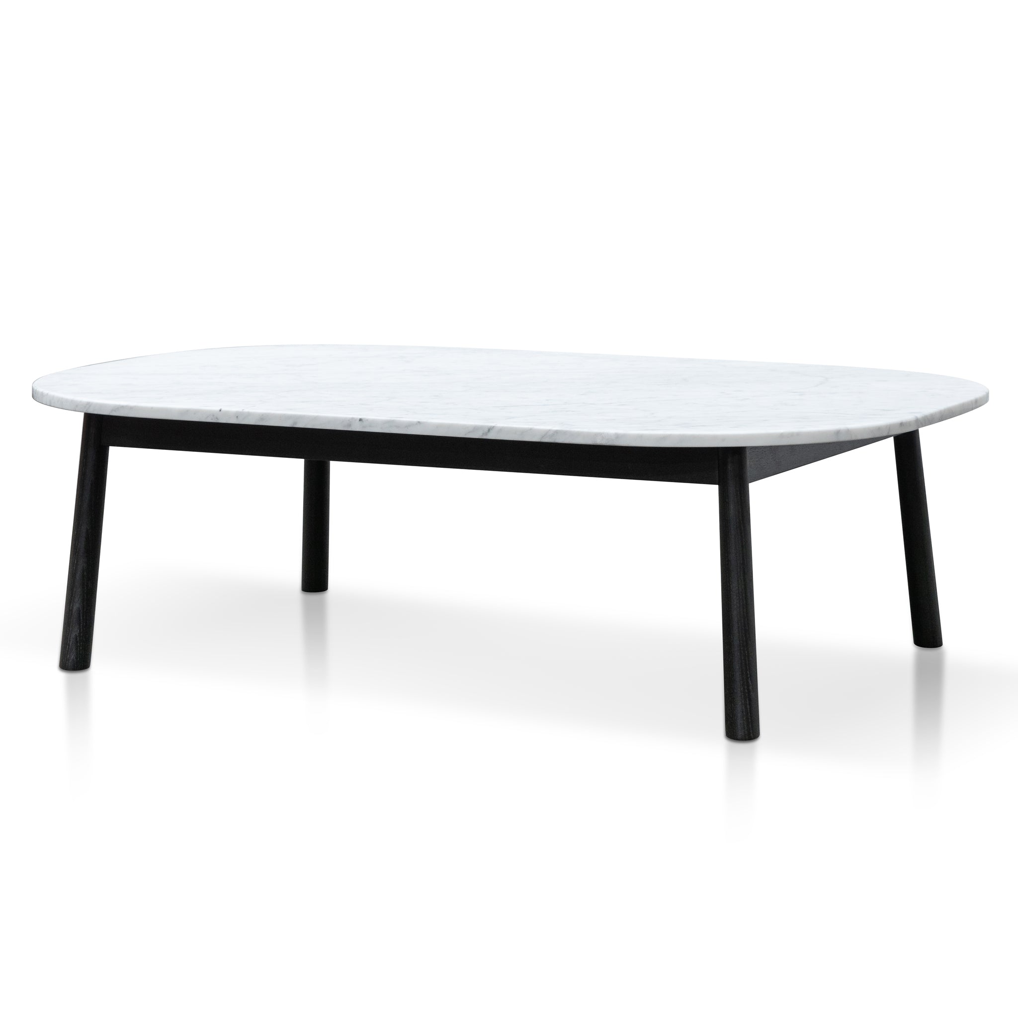 CCF6160-SD 110cm Marble Coffee Table - Black Base