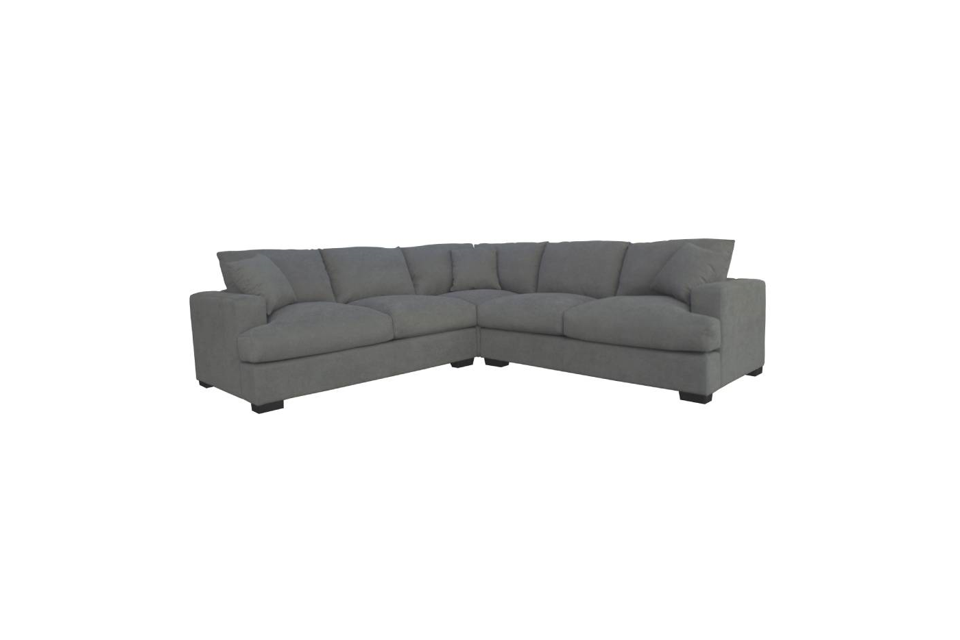 Hastings 2.5 Seater Corner Modular Fabric Lounge - Light Grey