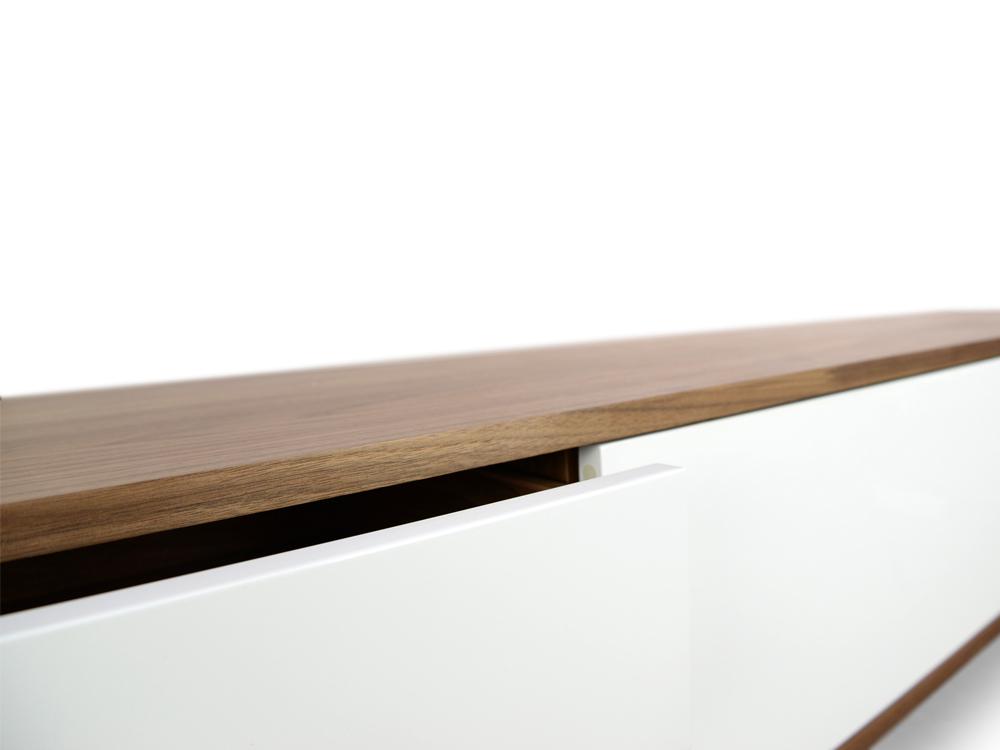 2.1m Entertainment TV Unit - Walnut