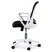Black Office Chair - White Arm and Base - image 3