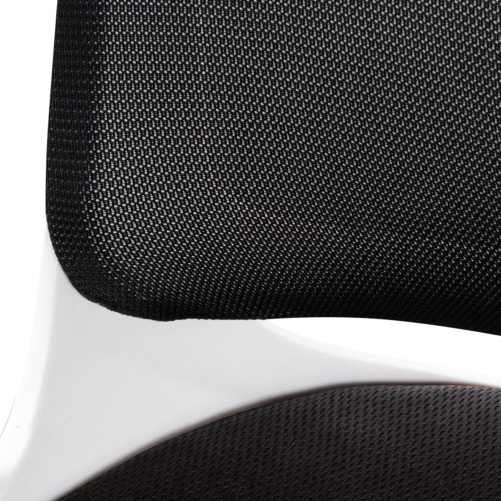 Black Office Chair - White Arm and Base - image 8