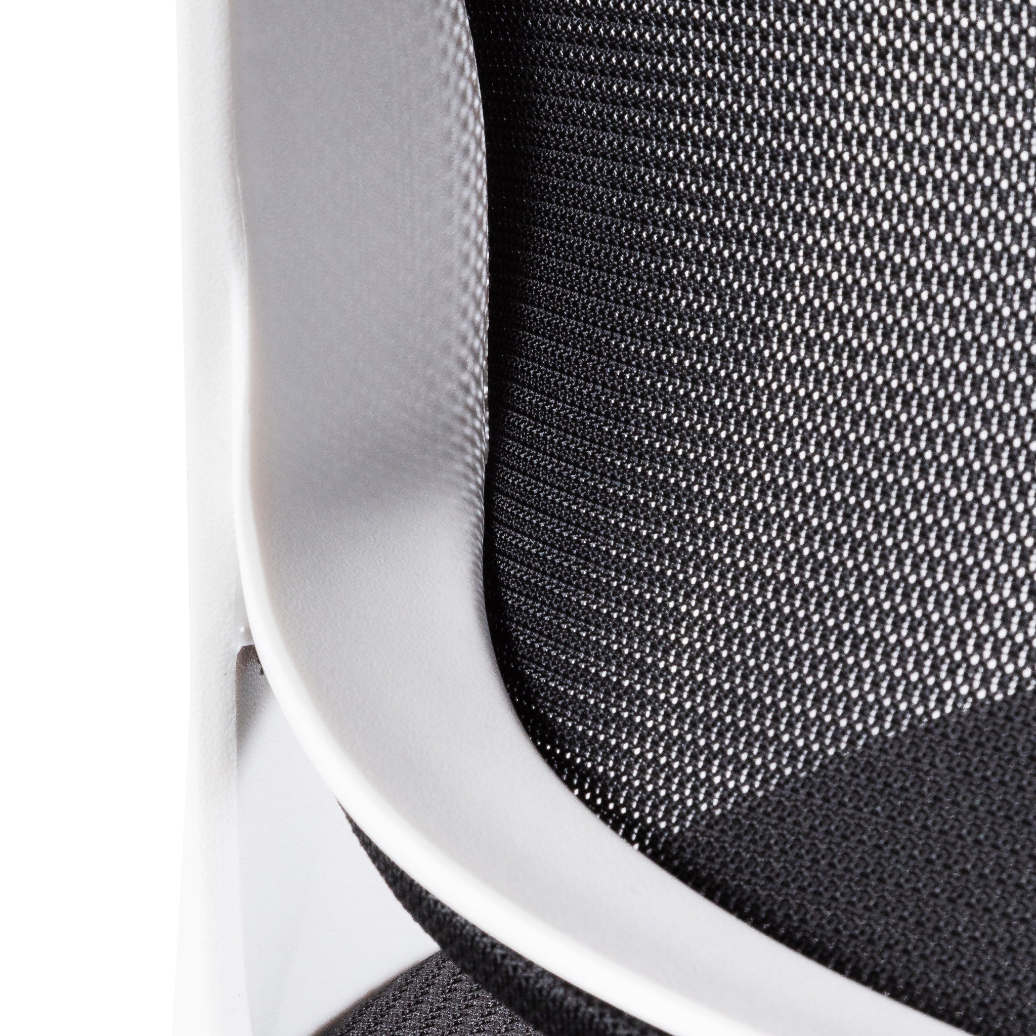 Black Office Chair - White Arm and Base - image 9