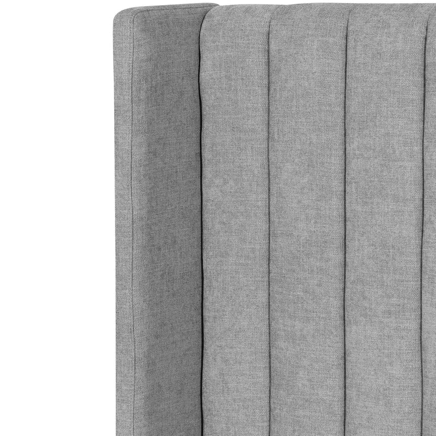 Wide Base King Sized Bed Frame - Flint Grey