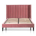 King Bed Frame - Blush Peach Velvet - image 4