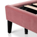 King Bed Frame - Blush Peach Velvet - image 6