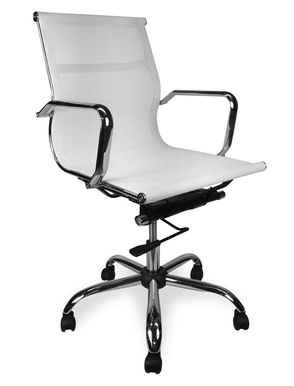 Designer Mesh Boardroom Office Chair - White - image 3