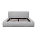 Queen Bed Frame in Pearl Grey fabric - image 2
